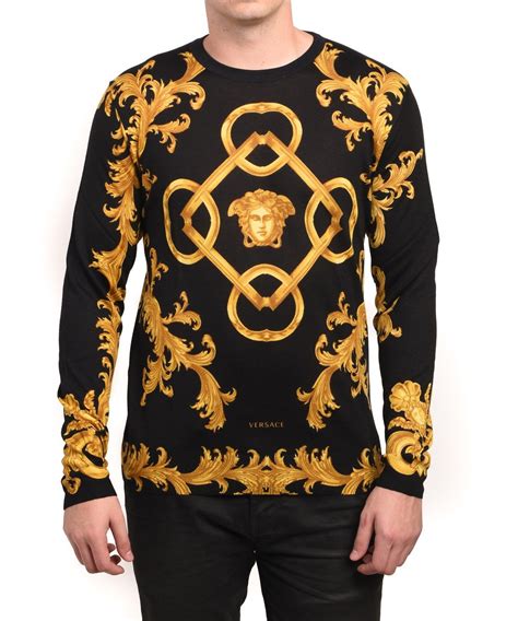 versace sweat shirt inside|versace sweaters for men.